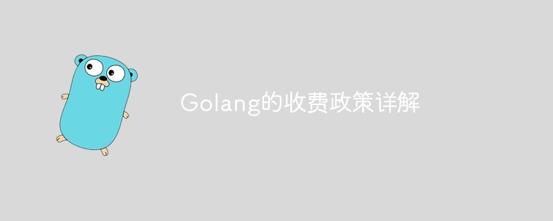 golang的收费政策详解