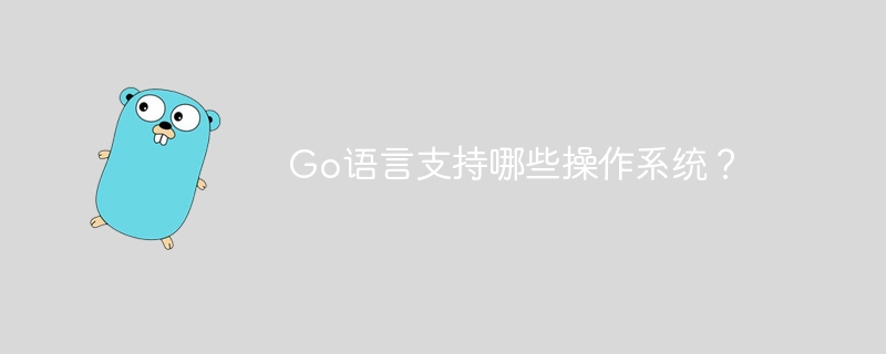 go语言支持哪些操作系统？