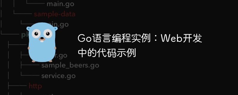 go语言编程实例：web开发中的代码示例