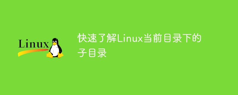 快速了解linux当前目录下的子目录