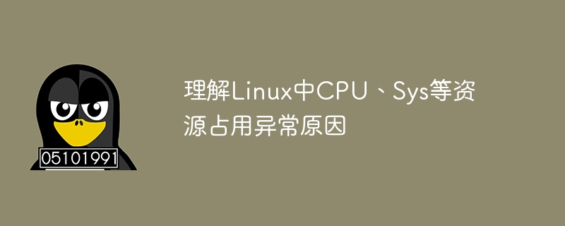 理解linux中cpu、sys等资源占用异常原因