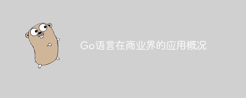 go语言在商业界的应用概况