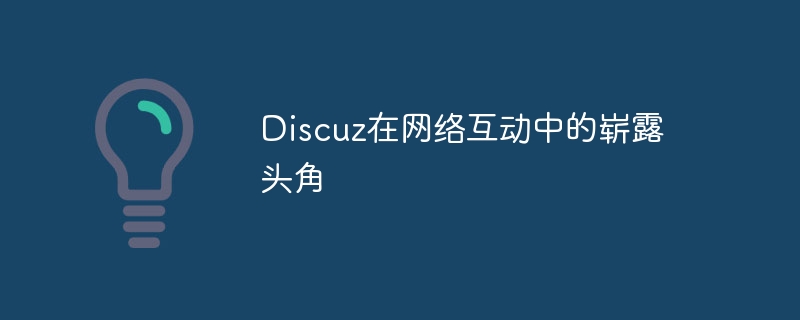 discuz在网络互动中的崭露头角