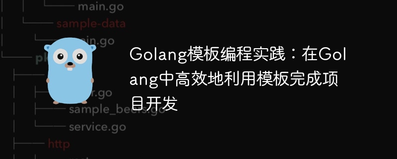 golang模板编程实践：在golang中高效地利用模板完成项目开发