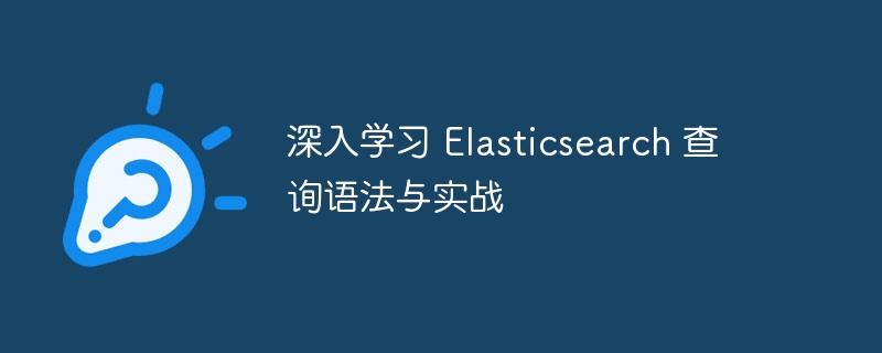 深入学习 elasticsearch 查询语法与实战