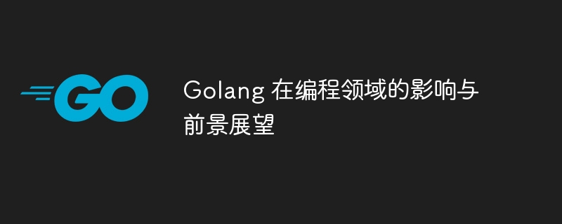 golang 在编程领域的影响与前景展望