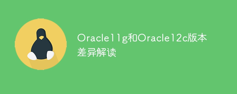 oracle11g和oracle12c版本差异解读