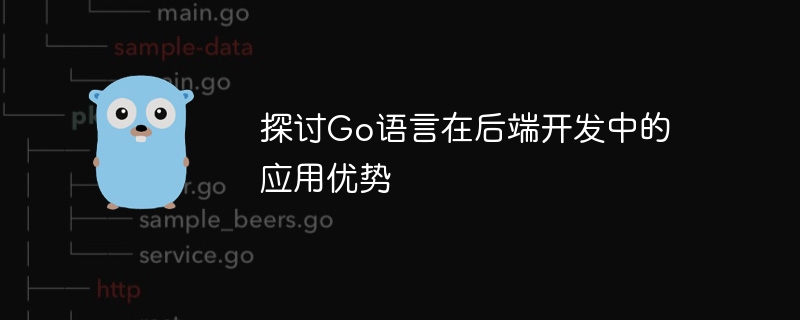 探讨go语言在后端开发中的应用优势