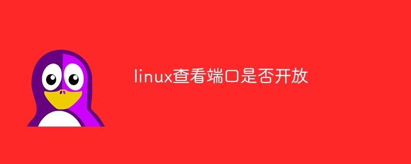 linux查看端口是否开放