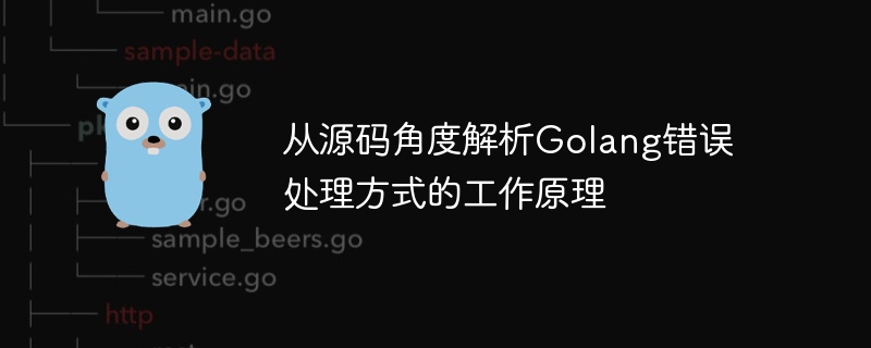 从源码角度解析golang错误处理方式的工作原理