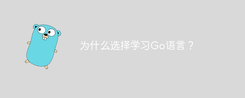 为什么选择学习go语言？