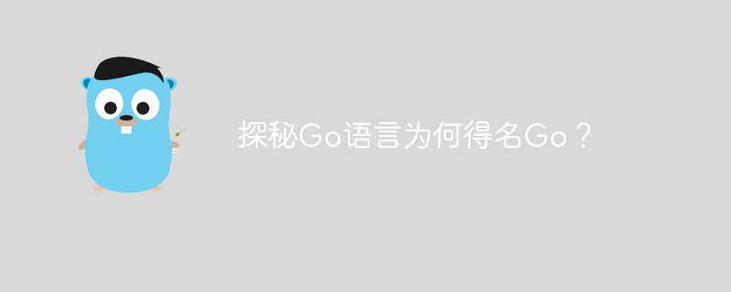 探秘go语言为何得名go？