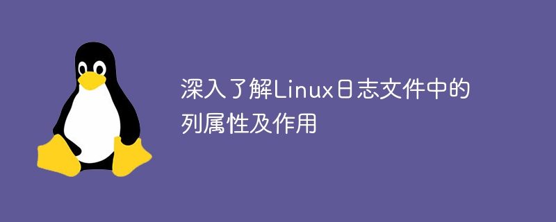 深入了解linux日志文件中的列属性及作用