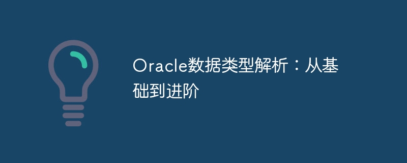 oracle数据类型解析：从基础到进阶