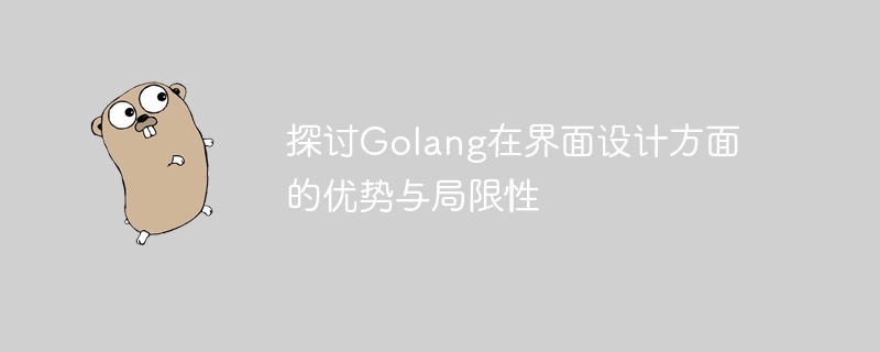 探讨golang在界面设计方面的优势与局限性