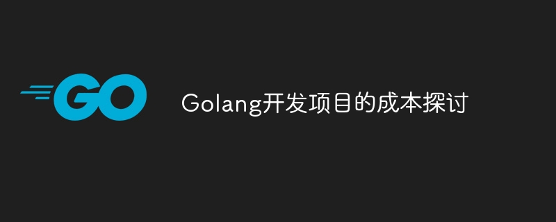 golang开发项目的成本探讨