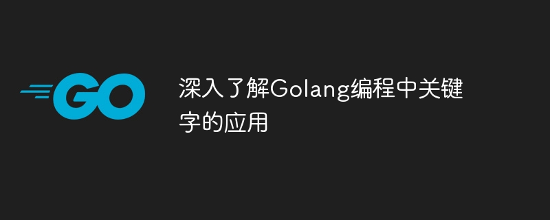 深入了解golang编程中关键字的应用