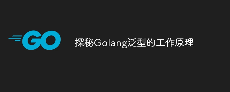 探秘golang泛型的工作原理