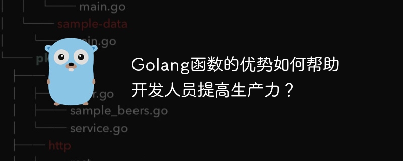 Golang函数的优势如何帮助开发人员提高生产力？