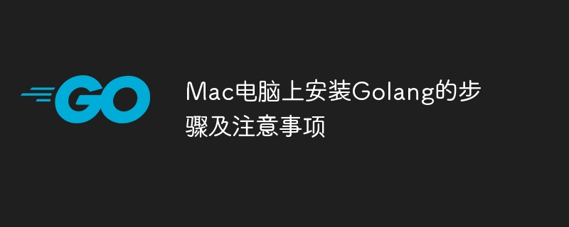 mac电脑上安装golang的步骤及注意事项