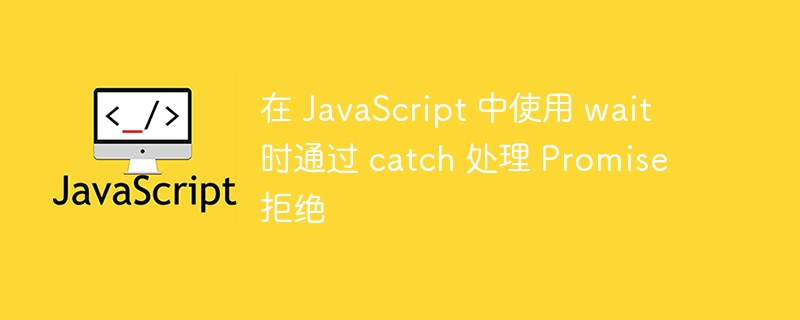 在 javascript 中使用 wait 时通过 catch 处理 promise 拒绝