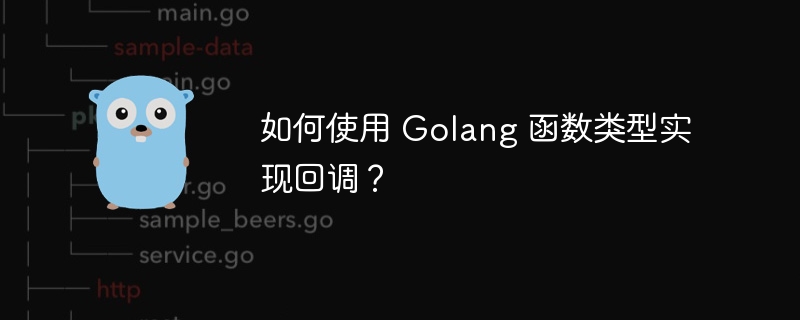 如何使用 Golang 函数类型实现回调？