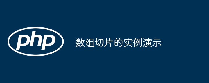 数组切片的实例演示