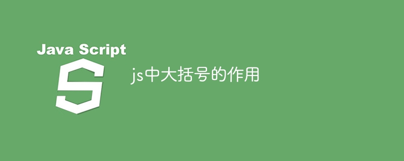 js中大括号的作用