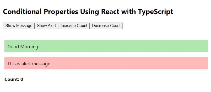 将 React 与 TypeScript 结合使用的条件属性