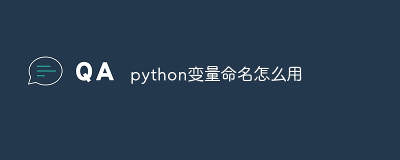 python变量命名怎么用