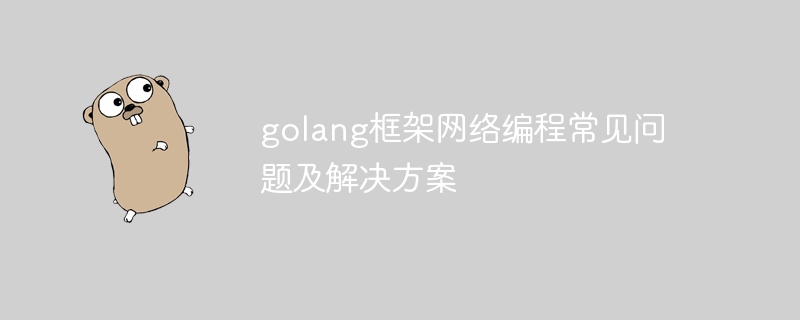 golang框架网络编程常见问题及解决方案