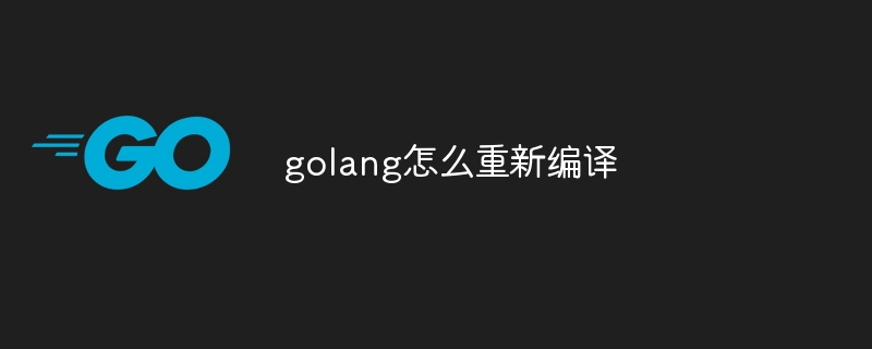 golang怎么重新编译