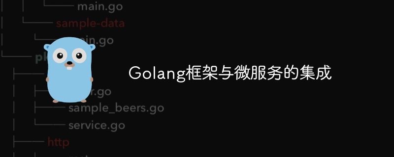 Golang框架与微服务的集成