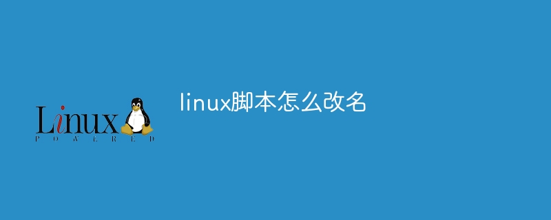 linux脚本怎么改名