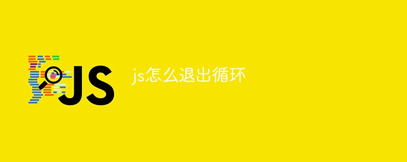 js怎么退出循环