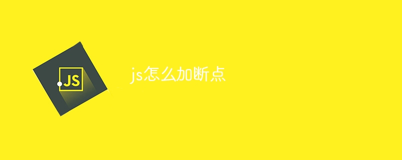 js怎么加断点