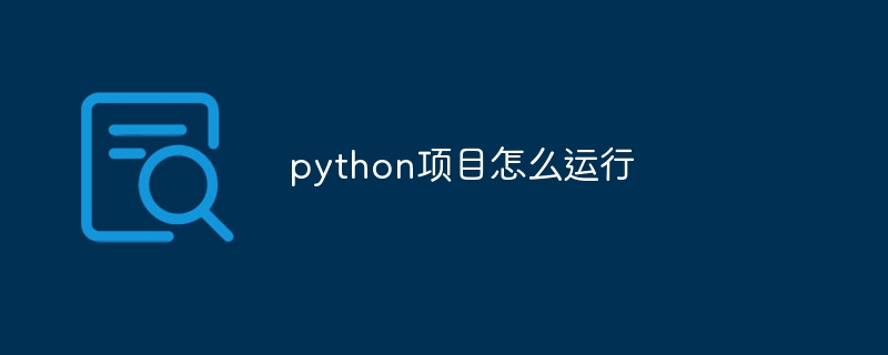 python项目怎么运行