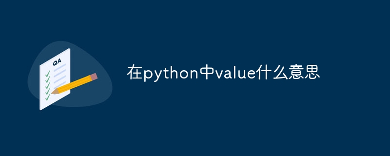 在python中value什么意思