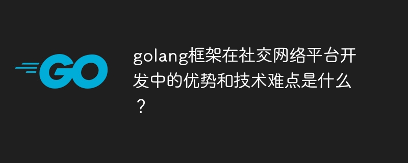 golang框架在社交网络平台开发中的优势和技术难点是什么？