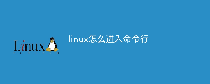 linux怎么进入命令行