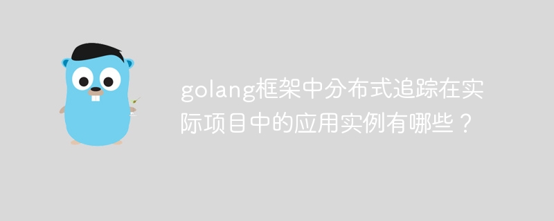 golang框架中分布式追踪在实际项目中的应用实例有哪些？