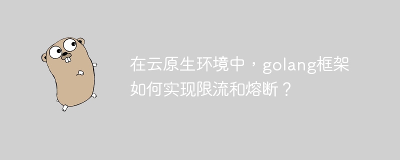 在云原生环境中，golang框架如何实现限流和熔断？