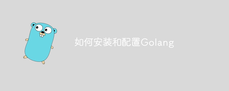 如何安装和配置golang