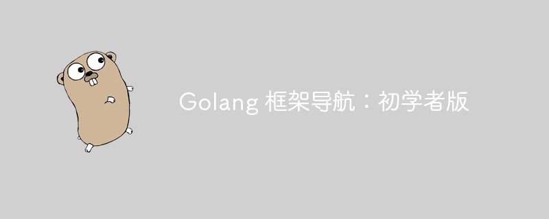 Golang 框架导航：初学者版