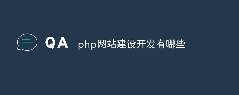 php网站建设开发有哪些