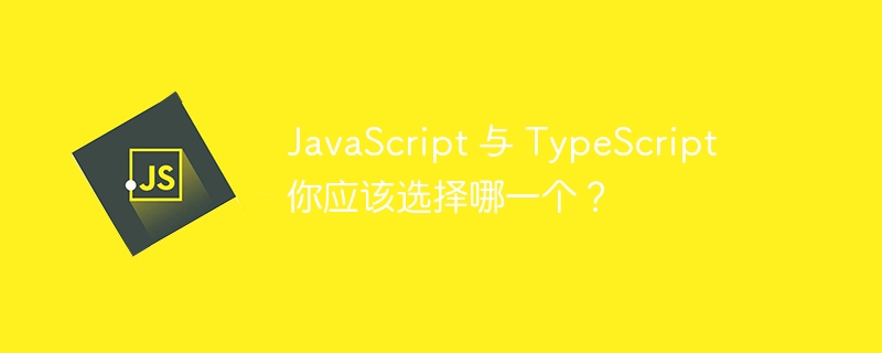 javascript 与 typescript 你应该选择哪一个？