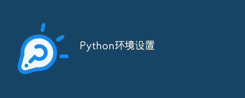 python环境设置