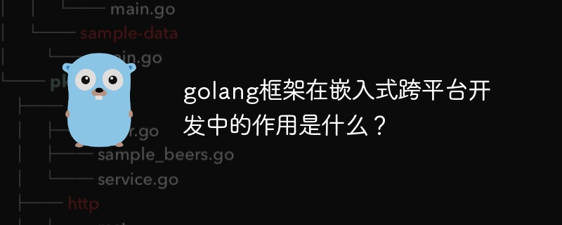 golang框架在嵌入式跨平台开发中的作用是什么？