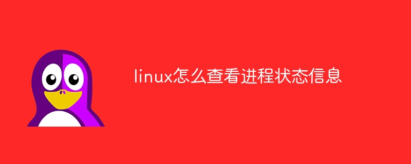 linux怎么查看进程状态信息